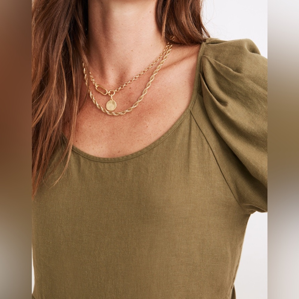 Madewell (Re)sponsible Puff-Sleeve Mini Dress - Picture 4 of 9